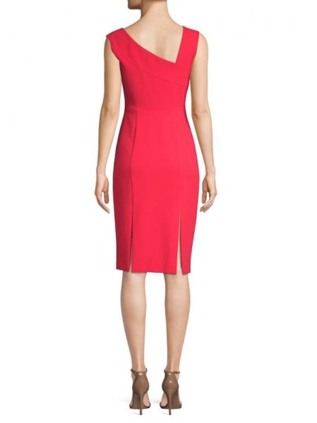 画像2: 【ドラマ使用】Black Halo  maven Sheath Dress レッド (2)