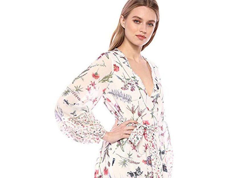 画像3: 【ドラマ使用】BCBGMAXAZRIA　Mixed Wildflowers Asymmetrical Dress  (3)