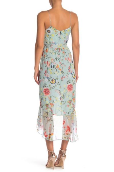 画像2: 【カイリーミノーグ愛用】Alice + Olivia アリスアンドオリビア Mable フェイクラップドレス (2)