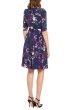 画像2: 【Kristen Welker 着用】Eliza J  Floral Print Ruched Sleeve Fit & Flare Dress (2)