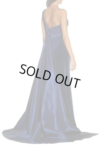 画像3: 【北川景子さん着用、エミー賞使用】Tadashi Shoji タダシショージ   ワンショルダータフタ Gown  ネイビー (3)