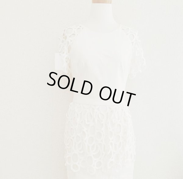 画像4: 80%オフ!即発【キャサリン妃ご愛用】Lela Rose レラローズ Circle-Lace Peplum Dress (4)