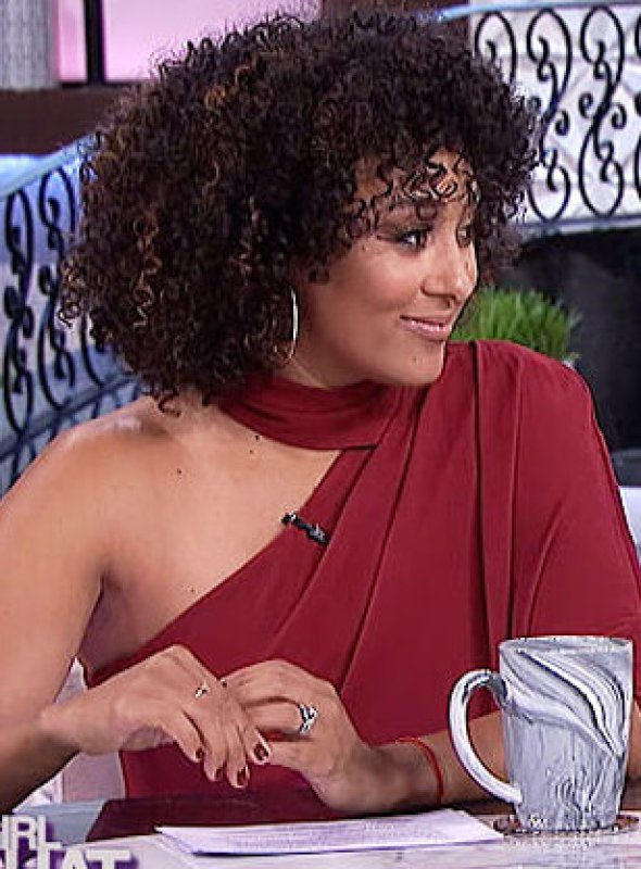 画像3: 【Tamera Mowry着用】Halston Heritage　ワンショルダーアシンメトリックドレープドレス (3)