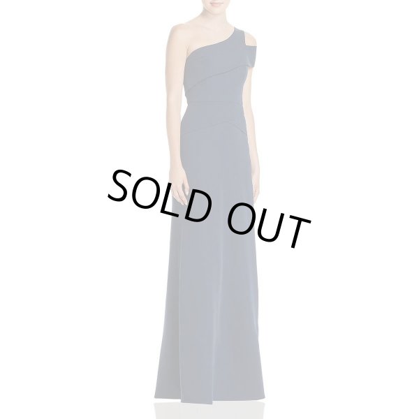 画像1: 1点のみ即発！【ドラマ使用】BCBGMaxAzria　　Annely one shoulder gown ネイビー  11132 (1)