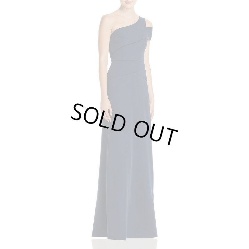 画像1: 1点のみ即発！【ドラマ使用】BCBGMaxAzria　　Annely one shoulder gown ネイビー  11132 (1)