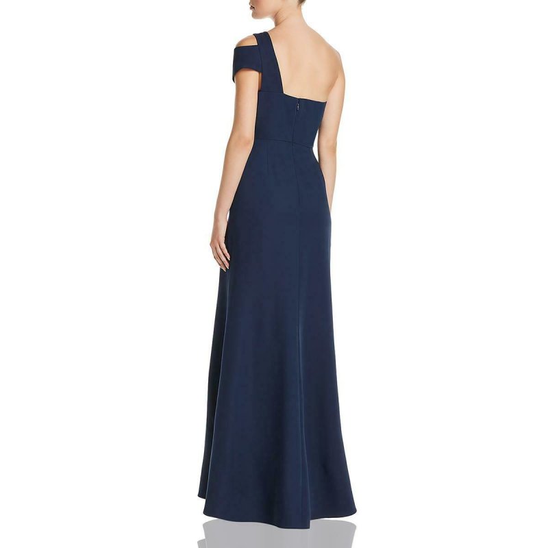 画像3: 【ドラマ使用】BCBGMaxAzria　　Annely one shoulder gown ネイビー (3)