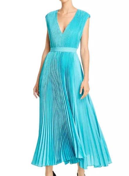 画像3: 【ニッキーヒルトン、Tamera Mowry着用】Alice + Olivia アリスアンドオリビア Joleen Pleated Midi Dress  12117 (3)