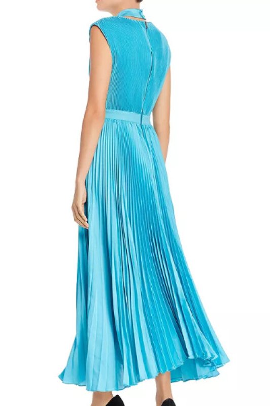 画像2: 【ニッキーヒルトン、Tamera Mowry着用】Alice + Olivia アリスアンドオリビア　Joleen Pleated Midi Dress  12117 (2)