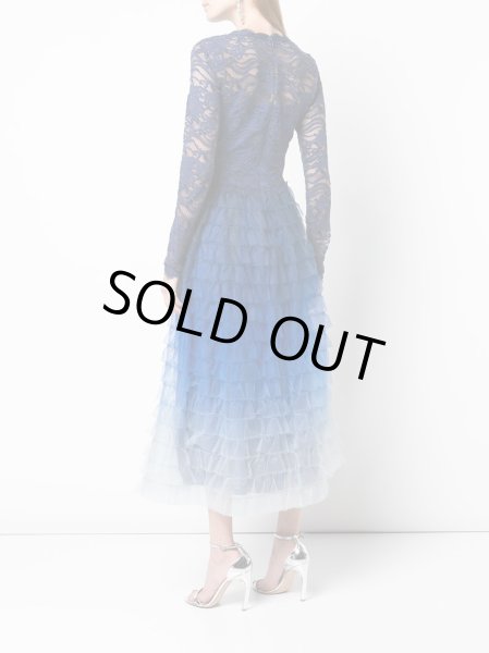 tadashi shoji タダシショージ　シースルーレース　ワンピース　US6 美品 タダシショージ TADASHI SHOJI フラワーレースドレス