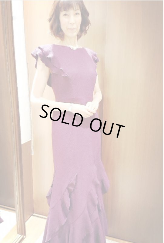 画像5: 【綺咲愛里さん、大林素子さん、美馬寛子さんに提供】Tadashi Shoji  タダシショージ　ラッフルマーメイド gown (5)