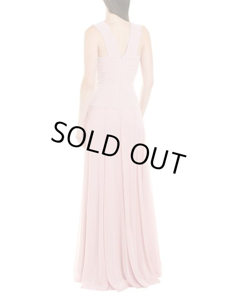 画像2: Tadashi Shoji タダシショージ   ジャージーピンタックドレス ピンク系 (2)