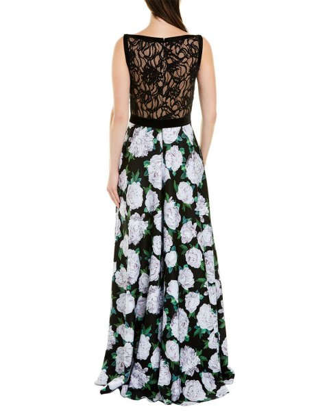 画像2: Tadashi Shoji タダシショージ  花柄ノースリーブドレス  ホワイト系 (2)