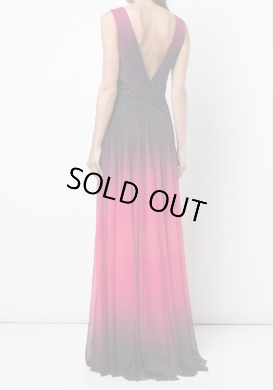 画像2: セール！Tadashi Shoji タダシショージ  Remek グラデーションロングドレス　ピンク系 (2)