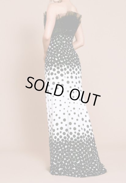 画像2: サイズ追加、再販売セール！【アンミカさん着用】Tadashi Shoji タダシショージ  Lupita Tulle Gown　ブラック、ホワイト (2)