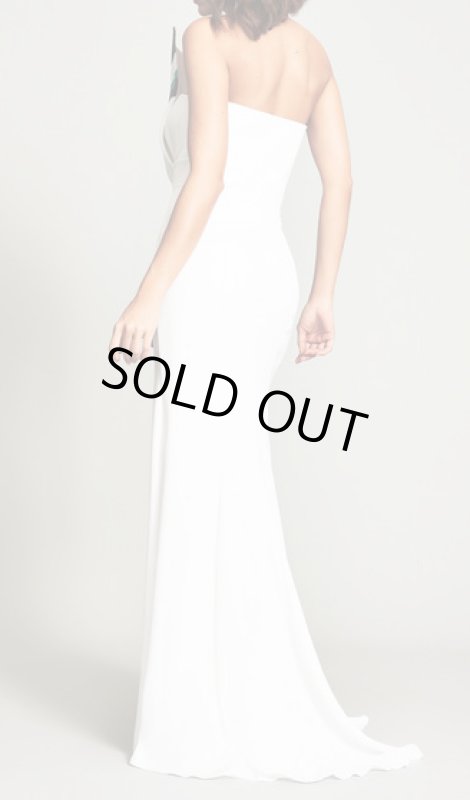 画像2: 期間限定セール！【アンミカさん、藤あや子さん着用】Tadashi Shoji タダシショージ  Lidey Statement Flounce Gown ホワイト (2)