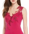 画像3: セール！Tadashi Shoji タダシショージ   Sequin Embroidered Sleeveless Dress ピンク系 (3)