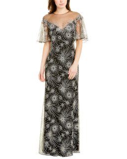 セール！Tadashi Shoji タダシショージ Metallic Embroidered