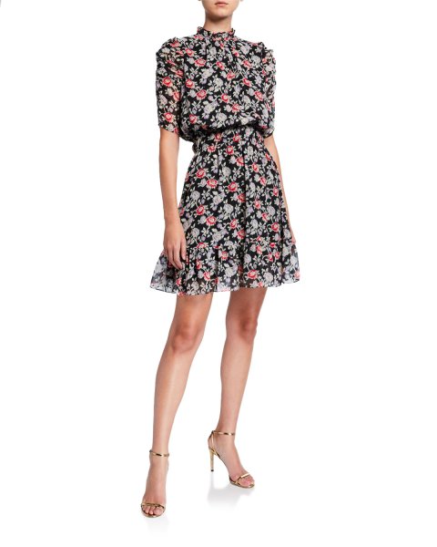 画像1: 【Amy Robach着用】Shoshanna   Jodelle floral-print dress (1)