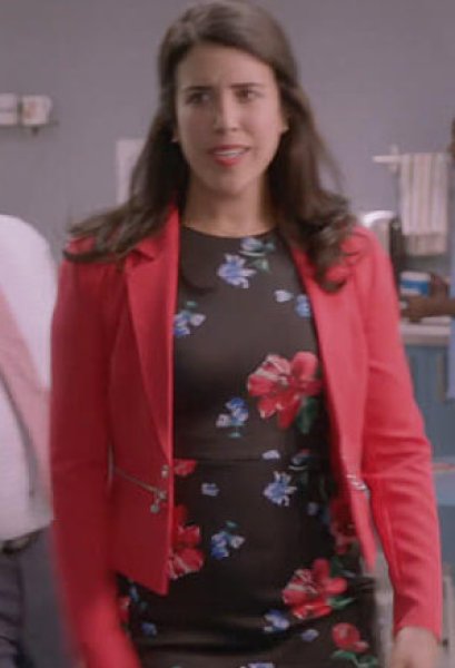 画像3: 【ドラマ使用】Calvin Klein カルバンクライン  Floral Scuba Cocktail Sheath Dress  (3)