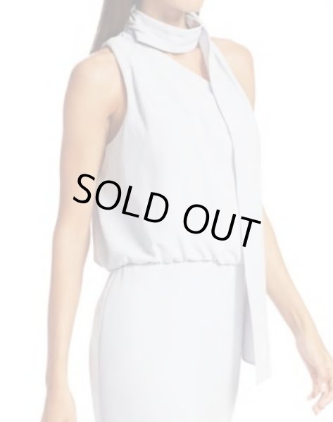 画像2: 【ドラマ使用】Halston スカーフネックドレス (2)