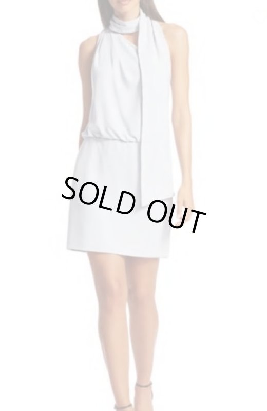 画像1: 【ドラマ使用】Halston スカーフネックドレス (1)