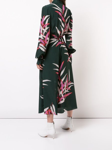 画像2: セール!【エヴァロンゴリア着用】Diane von Furstenberg ダイアンフォンファステンバーグ plunge wrap dress (2)