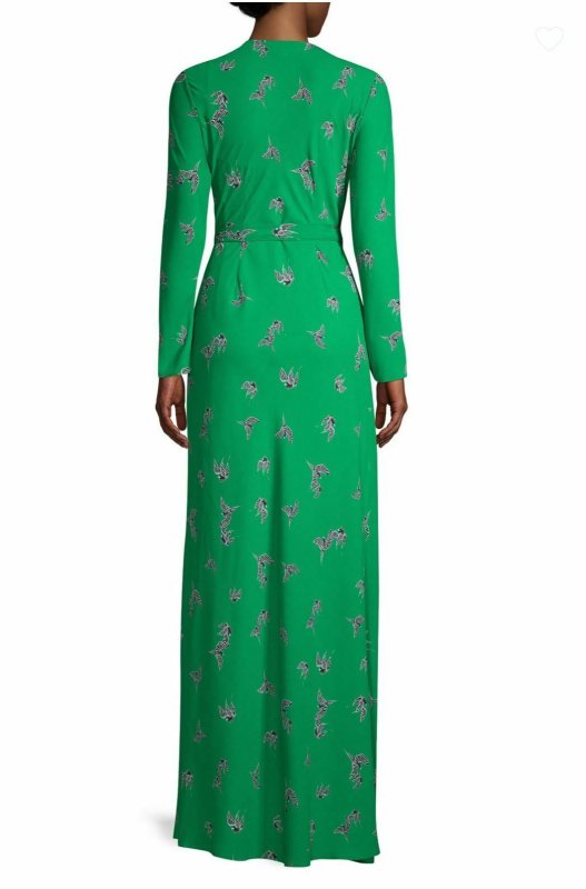 画像2: Diane von Furstenberg　ダイアンフォンファステンバーグ　Bird-Print Maxi Wrap Dress (2)