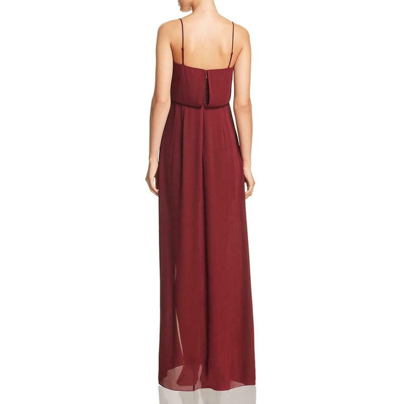画像2: BCBGMAXAZRIA  　Sleeveless Faux-Wrap Evening Dress  09251 (2)