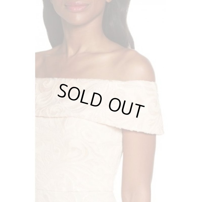 画像3: 即発！【映画に衣装提供】Eliza J   オフショルダースパンコールトランペットドレス  10301 (3)