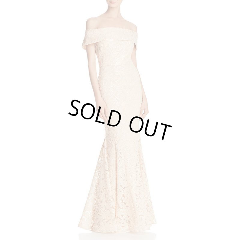 画像1: 即発！【映画に衣装提供】Eliza J   オフショルダースパンコールトランペットドレス  10301 (1)