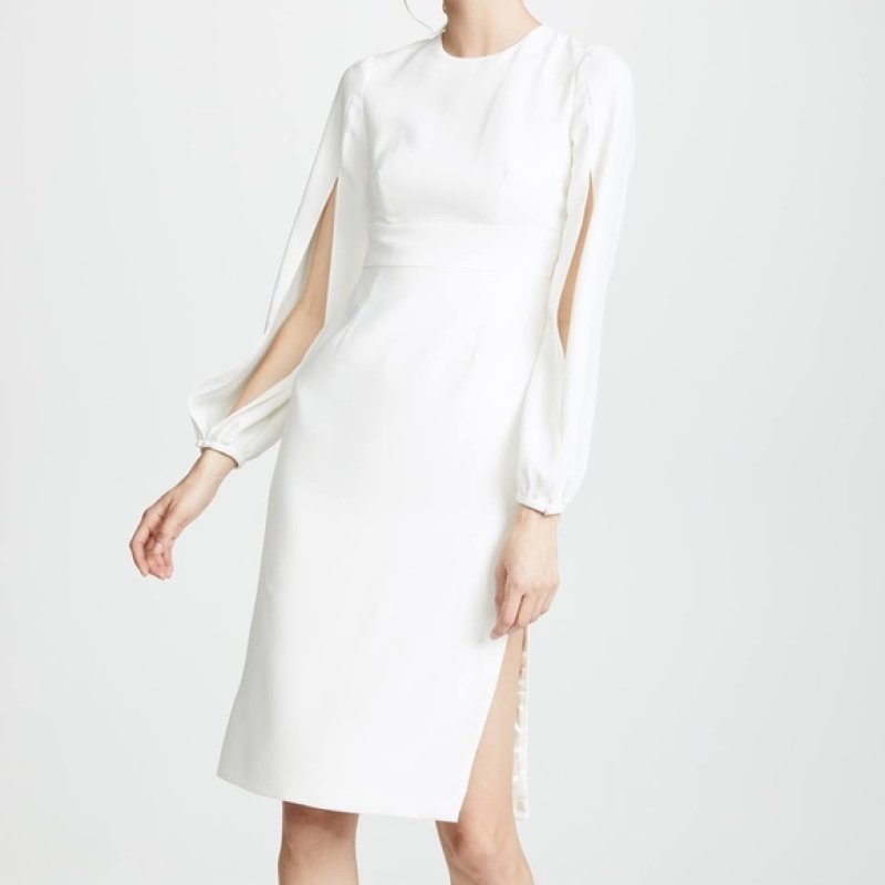 画像3: JILL JILL STUART ジルスチュアート　 Balloon Sleeve Side Slit Midi Dress  22502 (3)