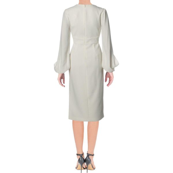 画像2: JILL JILL STUART ジルスチュアート  Balloon Sleeve Side Slit Midi Dress  22502 (2)