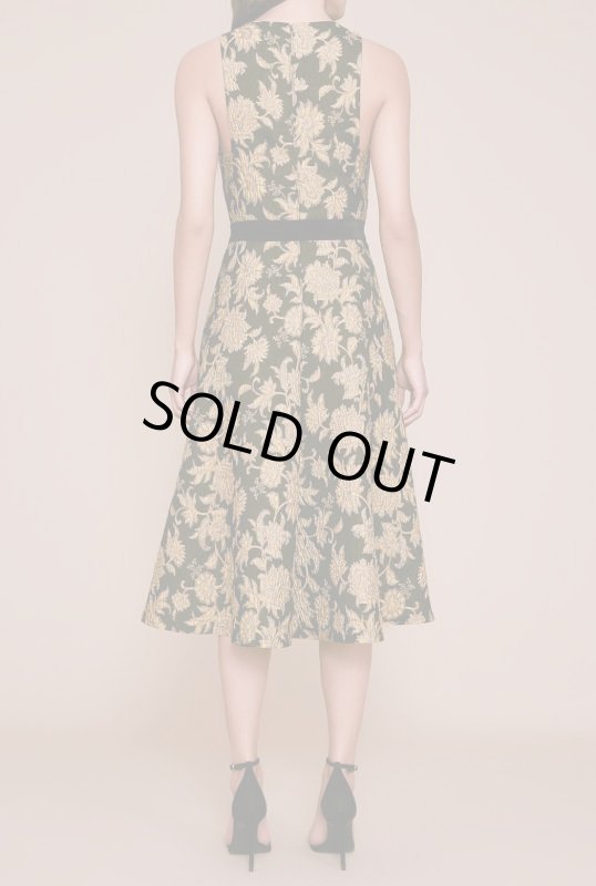 画像3: セール！Tadashi Shoji  タダシショージ　Preecha Jacquard Dress　ゴールド、ブラック系 (3)