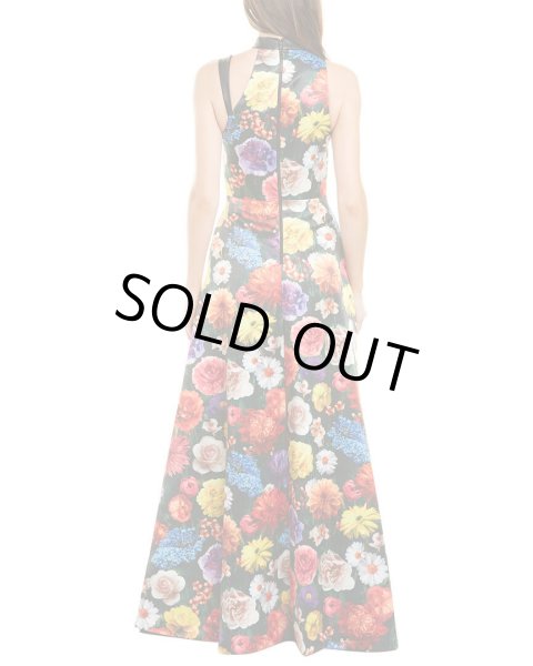 画像2: 限定セール!【リンチーリン愛用】Alice + Olivia アリスアンドオリビア   Chrissy Leather Trim Gown  32302 (2)