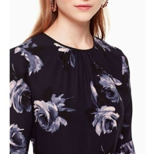 画像3: KATE SPADE New York   ケイトスペード Night Rose Crepe Dress  (3)