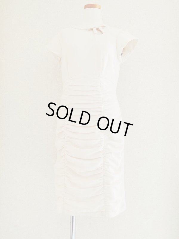 画像2: 即発！Nanette Lepore　ナネットレポー　　 Irresistible Ruched Dress　ミルク (2)