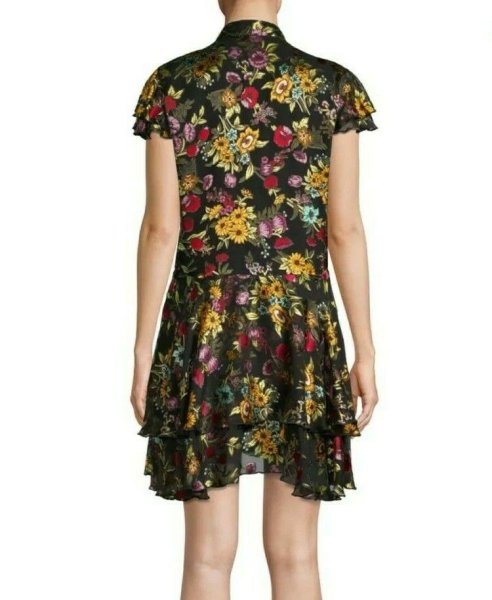 画像2: Alice + Olivia アリスアンドオリビア  Moore Dress  ブラックマルチ (2)