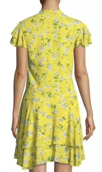 画像2: 【ドラマ使用】Alice + Olivia アリスアンドオリビア  Moore Dress  レモン系 (2)