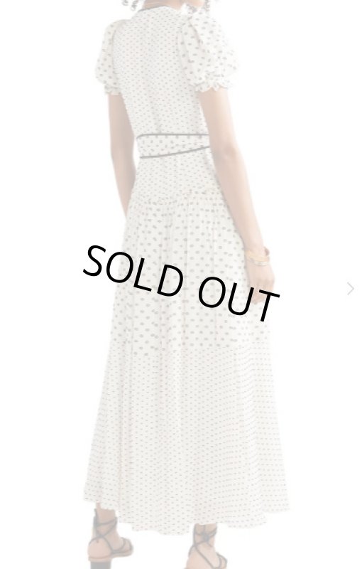 画像2: Diane von Furstenberg　ダイアンフォンファステンバーグ　celeste フィルクーペドット柄マキシドレス (2)