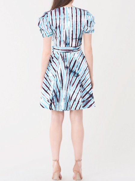 画像2: セール!【 Jenna Bush Hager愛用】Diane von Furstenberg ダイアンフォンファステンバーグ Indra Cotton Poplin Mini Wrap Dress (2)