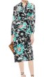 画像1: 【 Amy Robach着用】Diane von Furstenberg　ダイアンフォンファステンバーグ　Sana Floral Swiss Dot Wrap Midi Dress (1)
