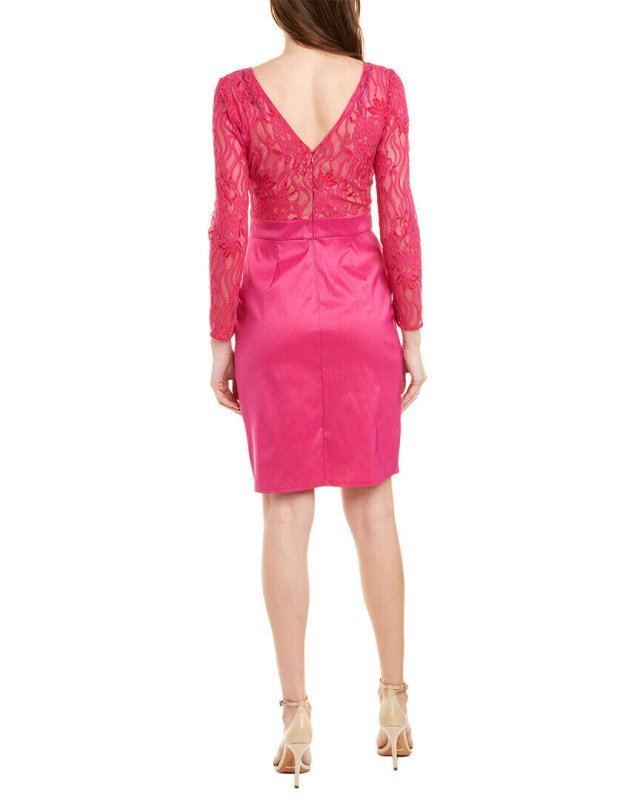 画像2: Tadashi Shoji  タダシショージ　 Nyx Sheath Dress　ピンク系 (2)