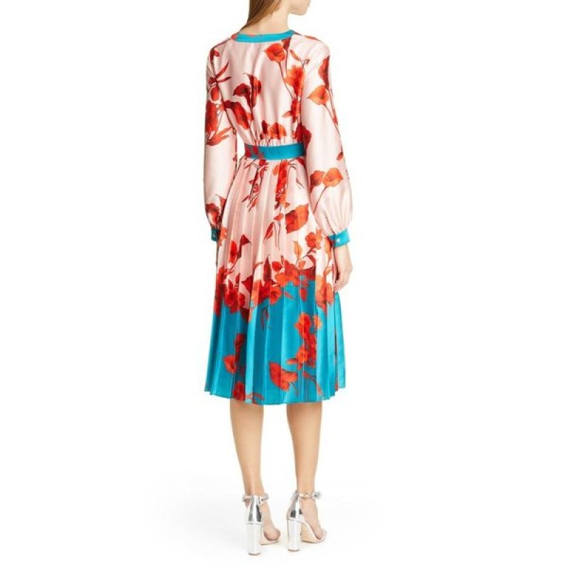 画像2: 1点のみ即納！【磯山さやかさん、ドラマ使用】Ted Baker テッドベーカー　KAROLYN  Fantasia Tiered Midi Dress  07201 (2)