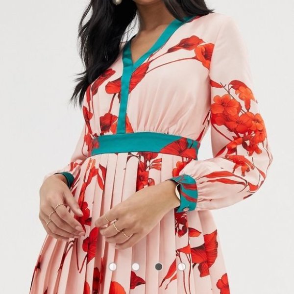 画像3: 【磯山さやかさん、ドラマ使用】Ted Baker テッドベーカー KAROLYN  Fantasia Tiered Midi Dress  07201 (3)