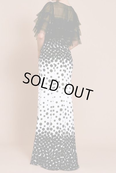画像2: Tadashi Shoji タダシショージ  BIGELOW KNIFE PLEAT GOWN ブラック、ホワイト (2)