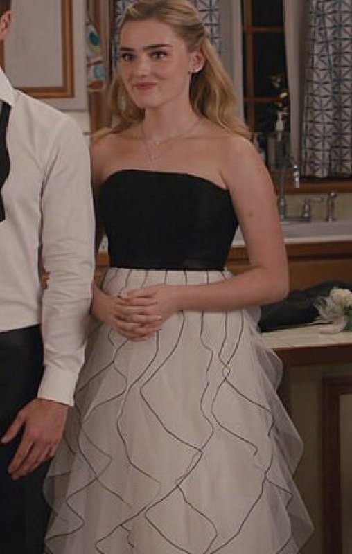 画像3: 【ドラマ使用】BCBGMAXAZRIA　ストラップレスラッフルドレス (3)