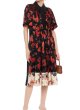 画像1: 【コンフィデンスマンJP、長澤まさみさん着用】Tory Burch トリーバーチ 花柄 devore dress　 (1)