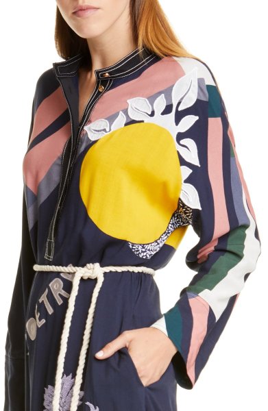画像3: 【滝川クリステルさん着用】Tory Burch トリーバーチ ベルト付きプリントドレス (3)