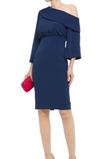 BADGLEY MISCHKA クレープ ロングドレス ケープ風 BADGLEY MISCHKA クレープ ロングドレス ケープ風 | THE OUTNET