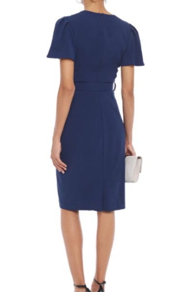 画像2: Badgley Mischka  ベルト付きブルードレス (2)